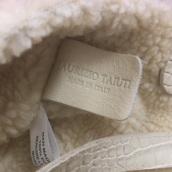 MAURIZIO TAIUTI Suede fur lined Italian purse - Picture 5 of 5